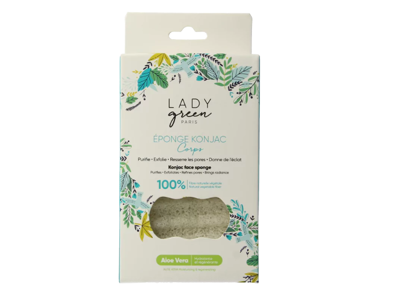 Lady Green Konjac Sponge Aloe Body