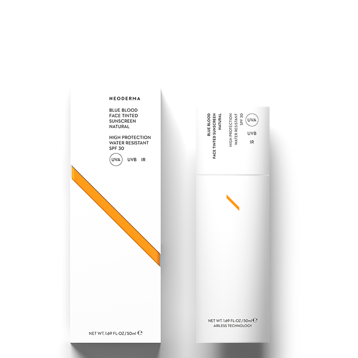 Neoderma Blue Blood Face Sun Cream SPF30 Tinted Natural